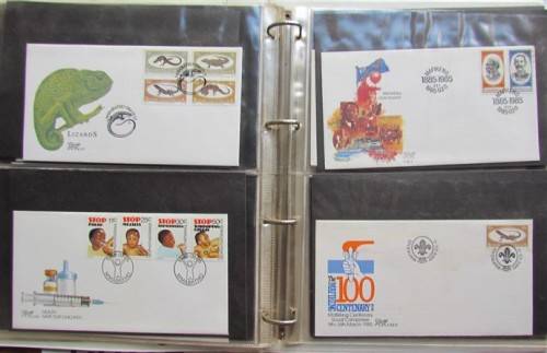 BOP - Stamp Sets Controls+FDC`S IN FILE with Album Pages