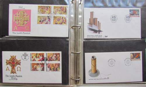 BOP - Stamp Sets Controls+FDC`S IN FILE with Album Pages