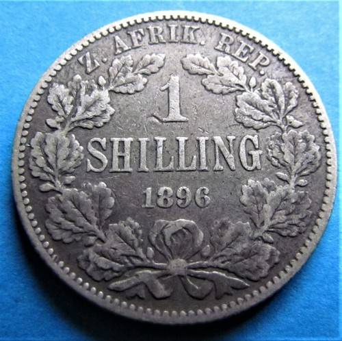 1896 ZAR 1/ Shilling **SILVER**