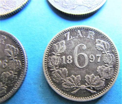 6 x 1892 to 1897 6d Sixpence Set **SILVER** 1 bid for all