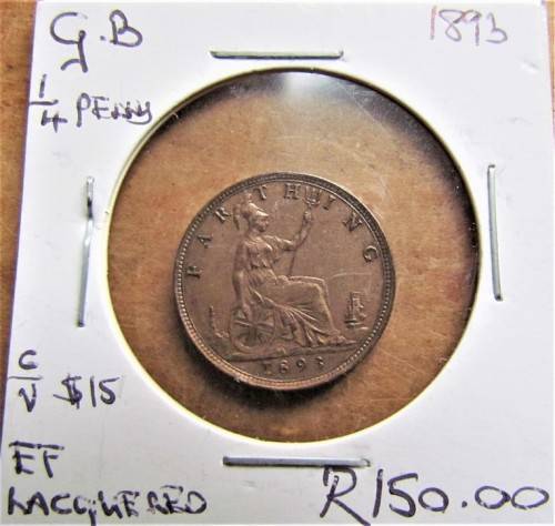 GB 1893 1/4d Farthing