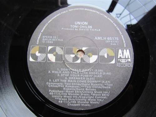 TONI CHILDS VINTAGE LP - UNION