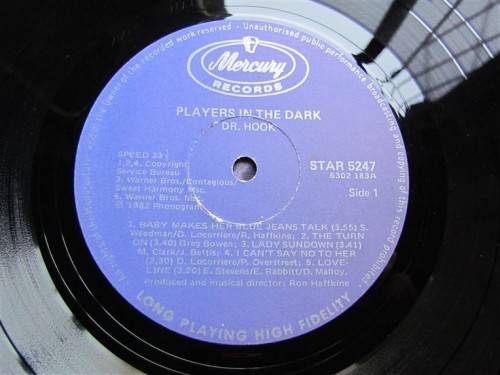 DR HOOK VINTAGE LP - PLAYERS IN THE DARK