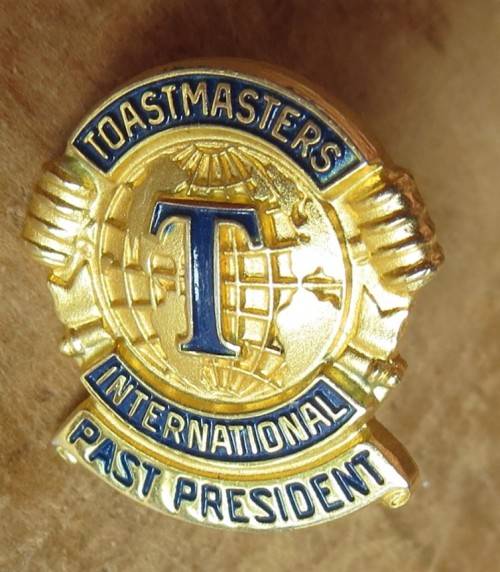 Toast Masters International Past President Badge