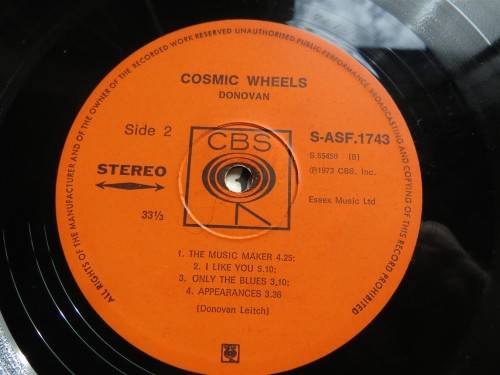 Donovan Cosmic Wheels + Round Poster - Vintage Vinyl LP