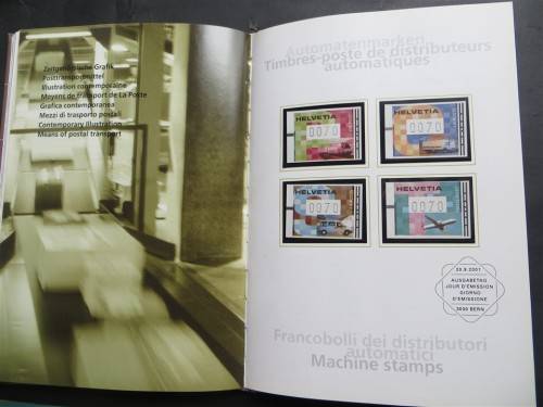 2001 Switzerland Year Set in Book - Cat. Value  R 1100.00