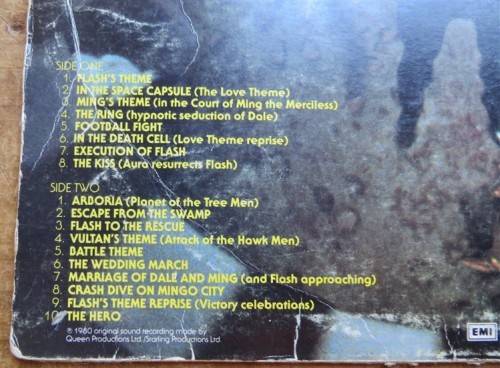 Vintage Vinyl LP - Flash Gordon - Queen