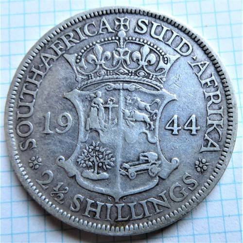 1944 2/6 Shillings 80% Silver **Scarce** Half Crown