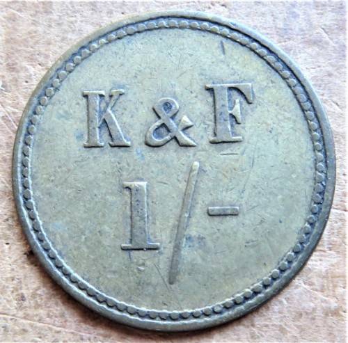 Kleiman and Finchen  K&F 1/ Shilling Token - Dannhauser Natal