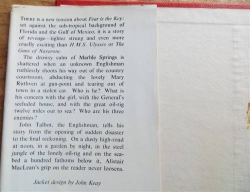 1961 Alistair MacLean - Fear is the Key