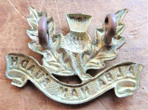Transvaal Scottish Regiment badge - ALBA NAM BUADH