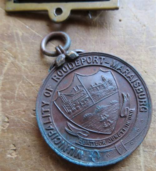 1905 West Rand Schools attendance medal with 2 year Bar - Roodepoort Maraisburg