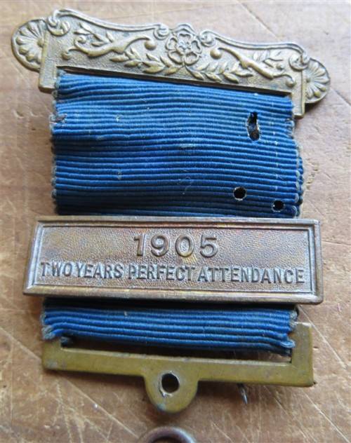 1905 West Rand Schools attendance medal with 2 year Bar - Roodepoort Maraisburg
