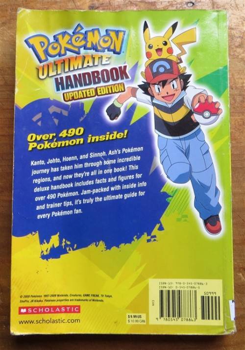 Pokemon Updated Ultimate Handbook - well used Copy