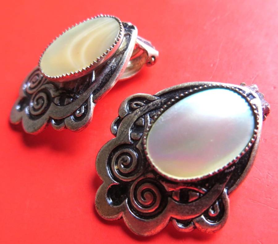 Vintage costume jewellery earrings