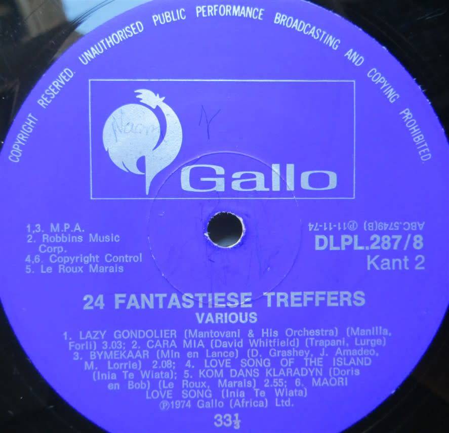 24 Fantastiese Treffers Nr.2 - 2 x LPs Cover G / Vinyl VG
