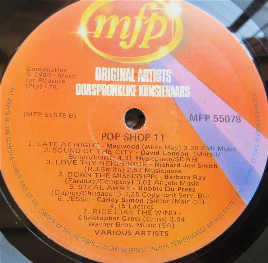 Vintage Vinyl - Pop Shop 11 - Cover VG / Vinyl VG