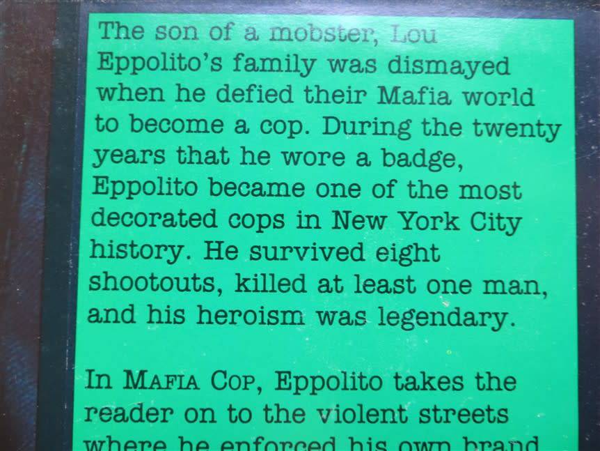 Mafia Cop - Lou Eppolito & Bob Drury