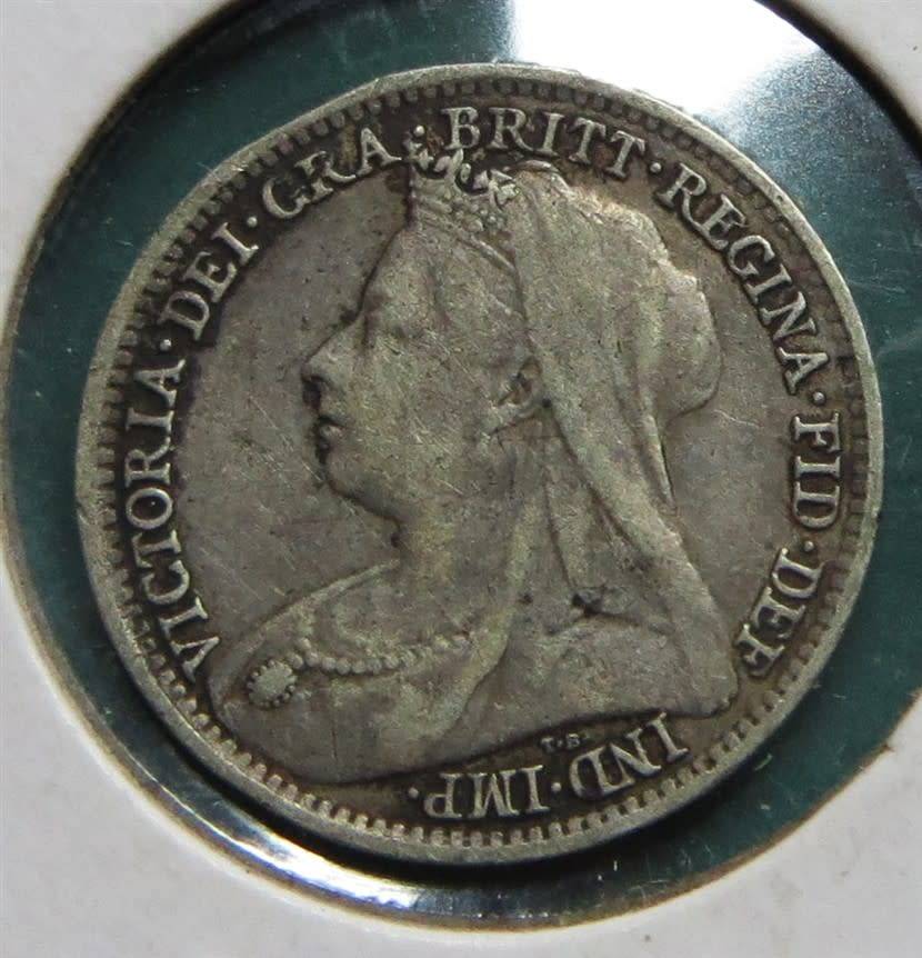GB 1896 SILVER Threepence 3d