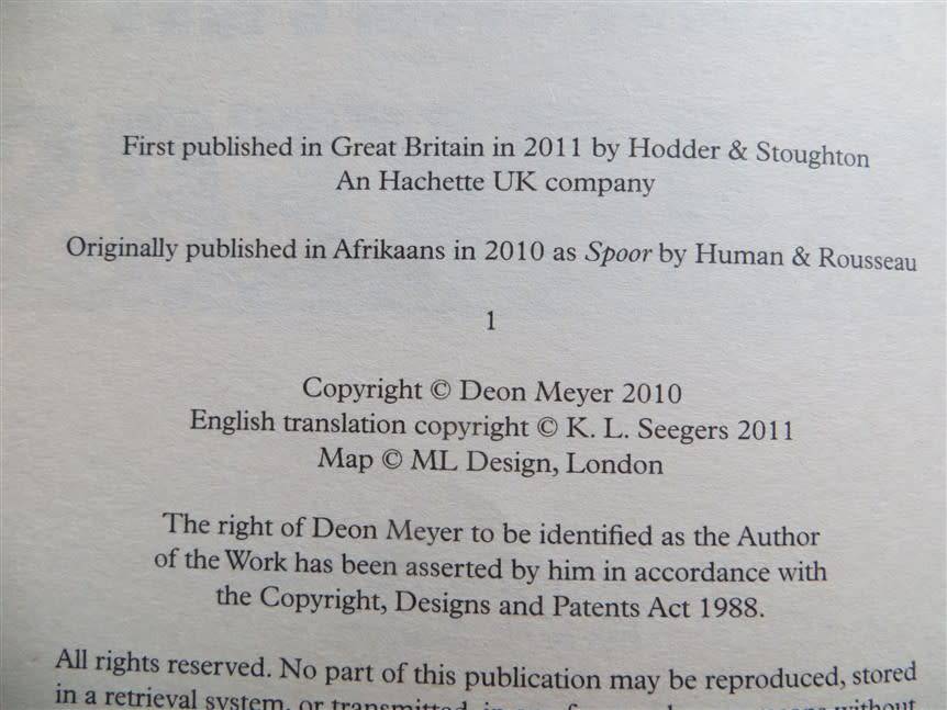 Deon Meyer - Trackers
