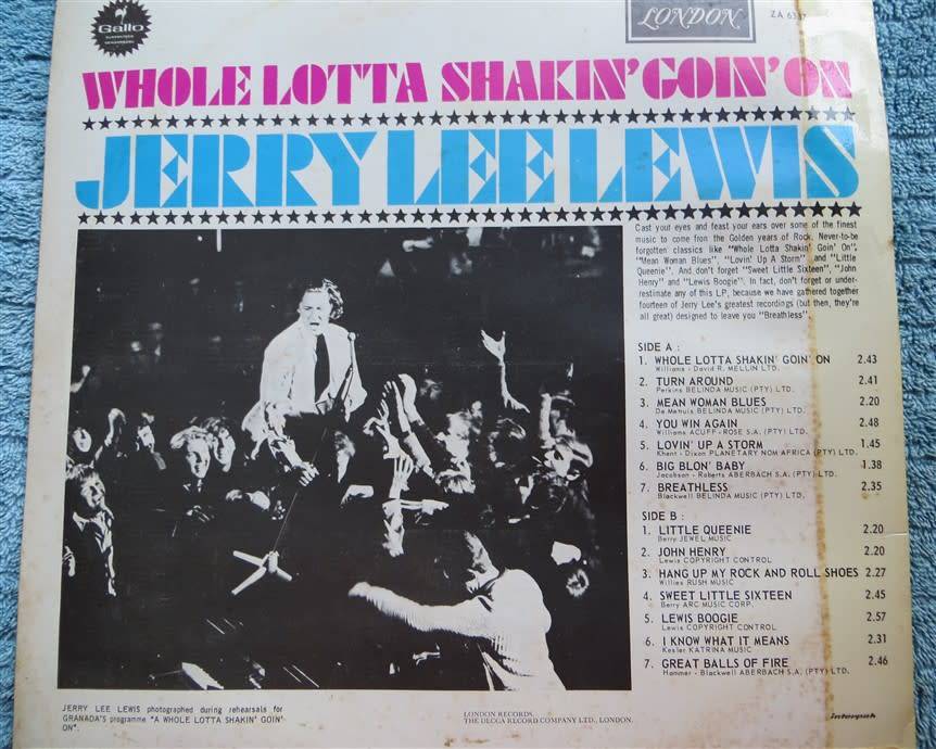 Jerry Lee Lewis - Whole Lotta Shakin Vintage Vinyl VG Cover / VG