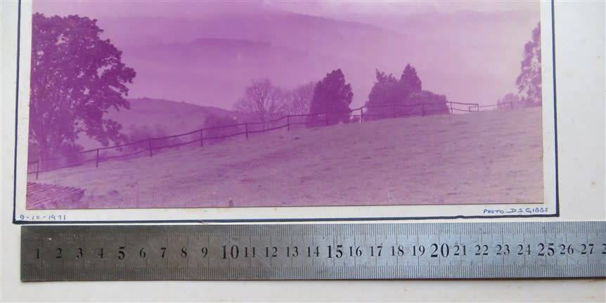 KZN Landscape Vintage Original photo 250mmx190mm - D.S Gibbs 1971 - Foxing present