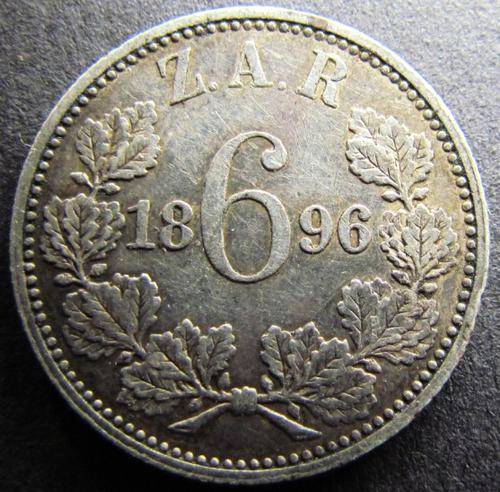 ZAR 1896 6d $$ GREAT DETAILS & CONDITION $$ WOW $$ SEE DETAILS