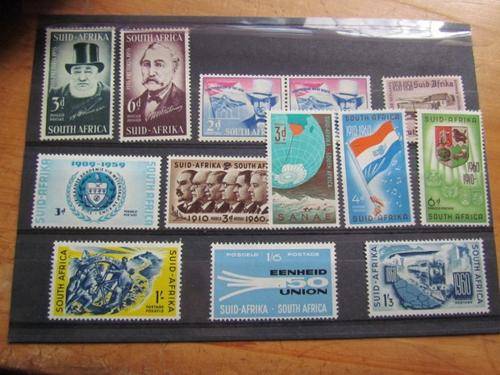 SA UNION LOT OF STAMPS ON CARD - NO HINGES!!!! - **R1 START**