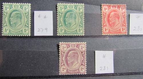 Transvaal Unmounted Mint 1/2d - 2d VFine
