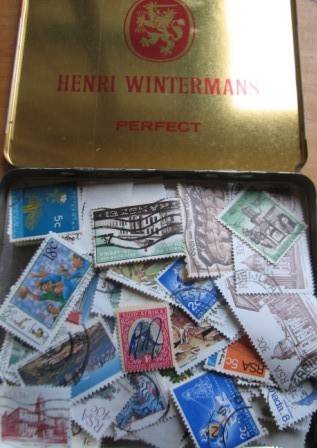 CIGAR TIN WITH RSA/UNION STAMPS - ALL @ A R1 START!!!!!!