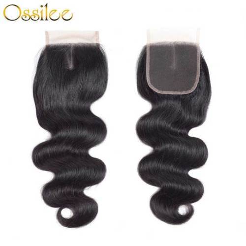(Grade 10A)3 Bundles  Brazilian Body Wave Hair With 4x4 Lace Closure(size upgradable)