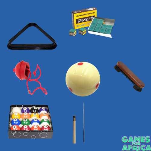 Pool and Snooker Balls Combo Set With 1 piece Pool cue