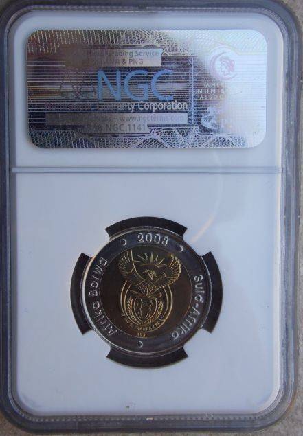 2008 R5 Mandela 90th Birthday NGC au58
