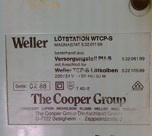 Weller Magnastat solder station with iron 24 volt 50watt