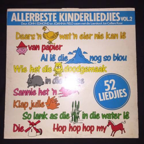 John Edmond & Joanna Field - Allerbeste Kinderliedjies Vol. 02 (LP) Vinyl Record