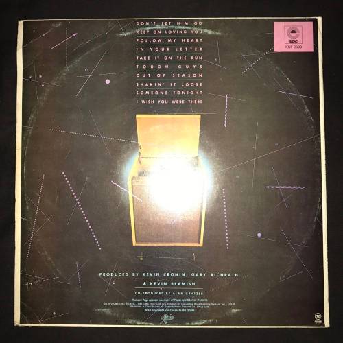 REO Speedwagon - Hi Infidelity (LP) Vinyl Record (9th Album)