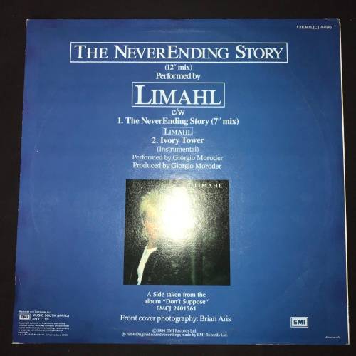 Limahl - The Neverending Story (12", Maxi) 45RPM Vinyl Record