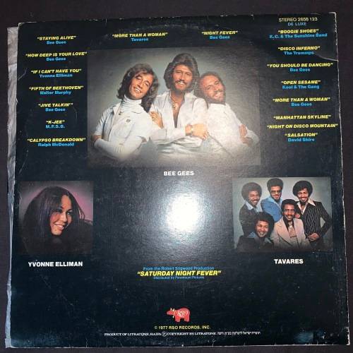 Various - Saturday Night Fever (The Original Movie Sound Track) (LP) Vinyl Record DOUBLE ALBUM