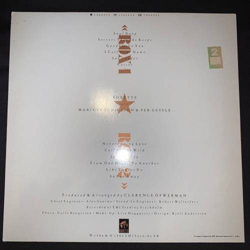 Roxette - Pearls Of Passion (LP) Vinyl Record (1st Album)
