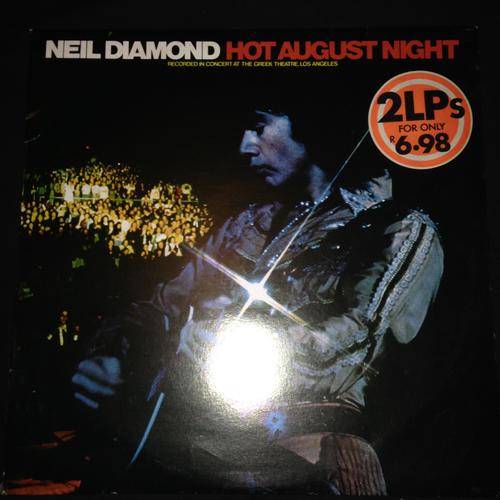 Neil Diamond - Hot August Night (LP) Vinyl Record DOUBLE ALBUM