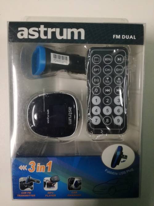ASTRUM - FM Dual - Car FM Transmitter + Mp3 Player + Car Charger
