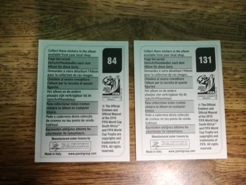 2 x Fifa World Cup Cards