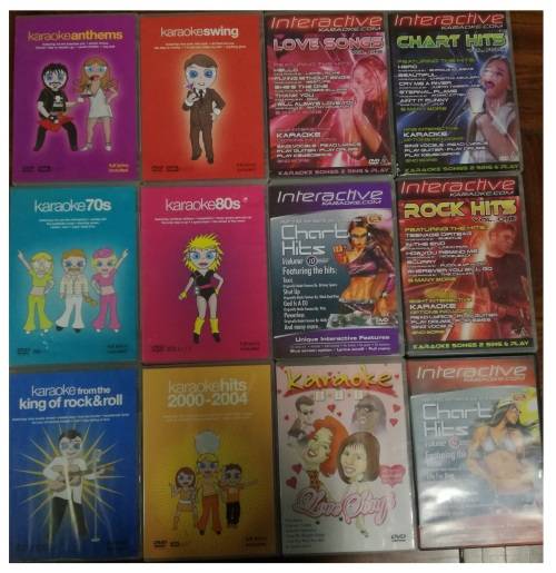 12 x Various Karaoke DVDs