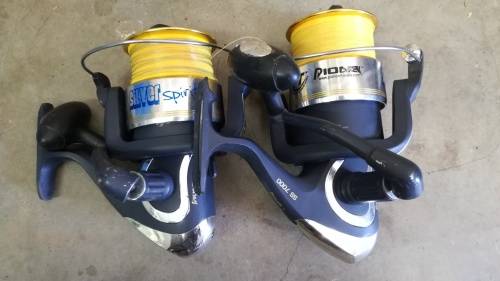 2 x Pioneer Silver Spirit Big Pit Reels