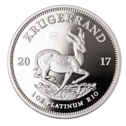 *** NEW *** 2017 Krugerrand Platinum proof 1 ounce coin - 50 year mintmark - ### FREE SHIPPING ###
