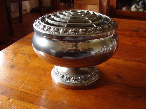 Vintage Silver Plated Rose Vase