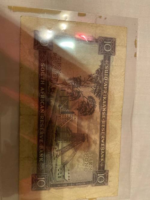 Old South Africa 10 Pound Note