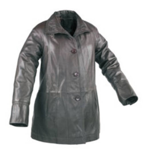 LETHER JACKET LADIES SIZE LARGE BRAND NEW(BLACK)
