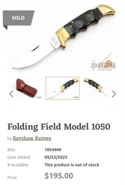 KERSHAW KAI 1050 JAPAN FOLDING FIELD KNIFE