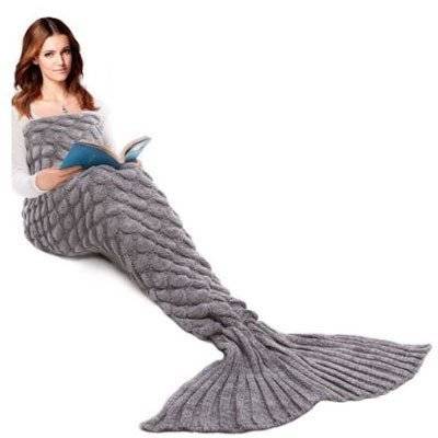 Pleated Mermaid Tail Blanket